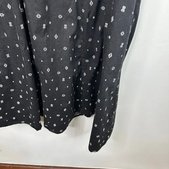 Torrid Black Midi Poplin Collared Shirtdress - Picture 4 of 9